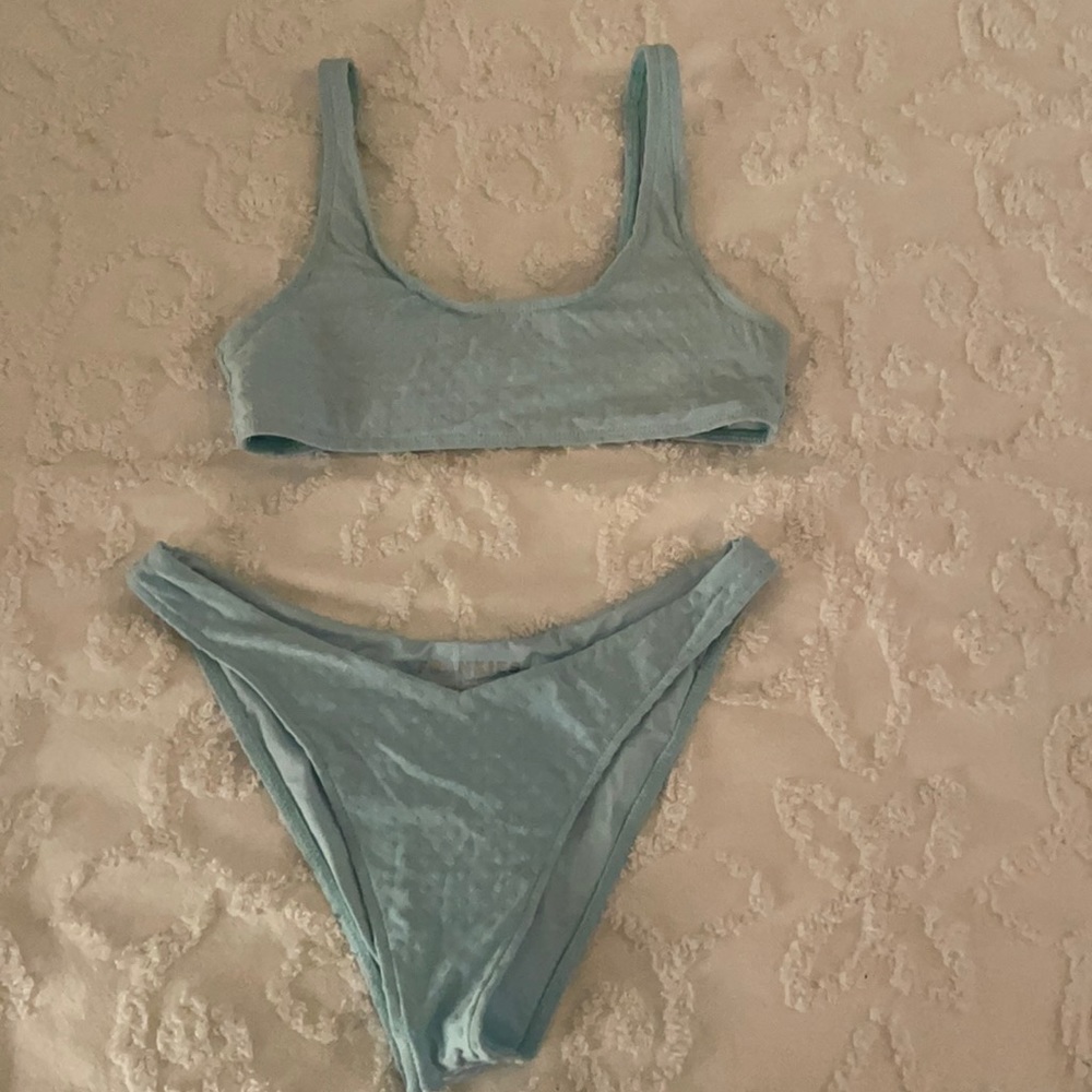 Frankie's Bikinis Light Blue Swim Bikini